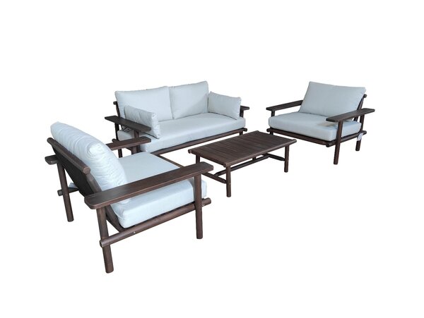 Eurofar Eurofar Laruna Lounge Set | Hout Acacia Vintage Donker Teak Look