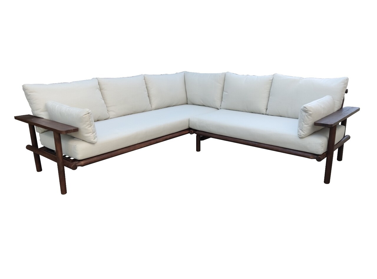 Eurofar Eurofar Laruna Lounge Corner Set | 2 stuks | Hout Acacia Vintage Donker Teak Look