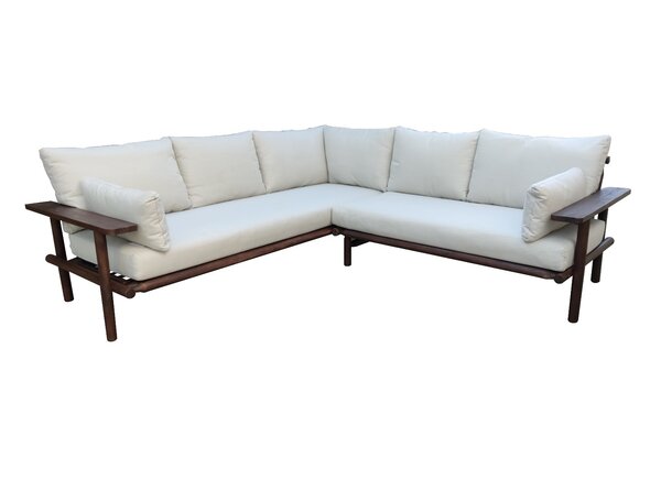 Eurofar Eurofar Laruna Lounge Corner Set | 2 stuks | Hout Acacia Vintage Donker Teak Look