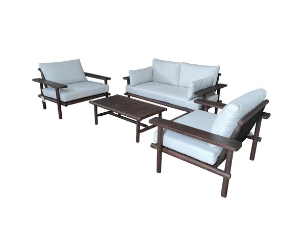 Eurofar Eurofar Laruna Lounge Set | Hout Acacia Vintage Donker Teak Look