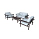 Eurofar Eurofar Laruna Lounge Set | Hout Acacia Vintage Donker Teak Look