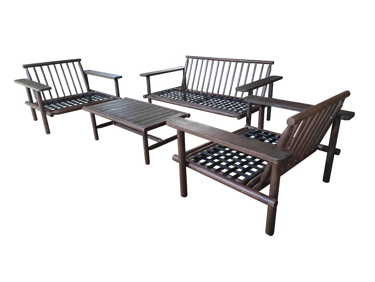 Eurofar Eurofar Laruna Lounge Set | Hout Acacia Vintage Donker Teak Look