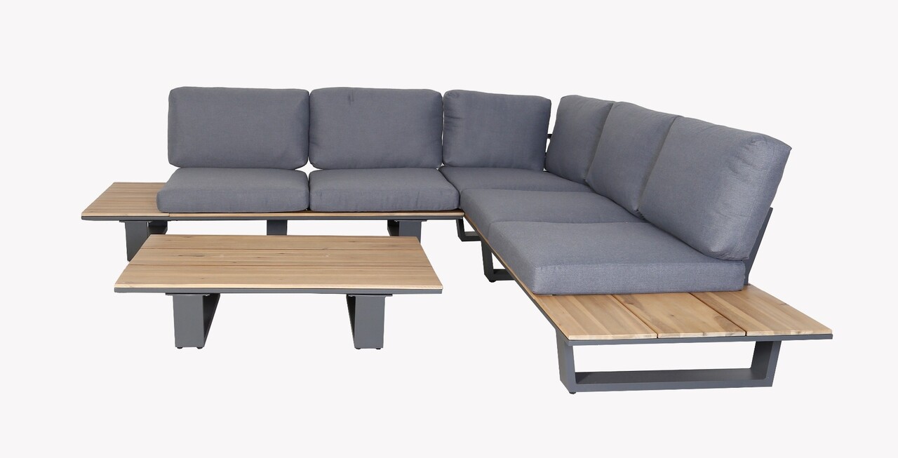 Eurofar Eurofar Lota Lounge Corner Set | 3 Stuks | Antraciet