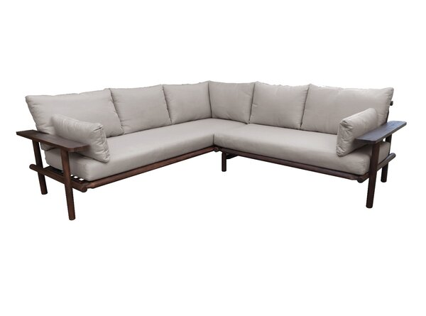 Eurofar Eurofar Zambra Lounge Corner Set | 3 Stuks | Gevlochten Buitenkant Plat Gebroken Wit