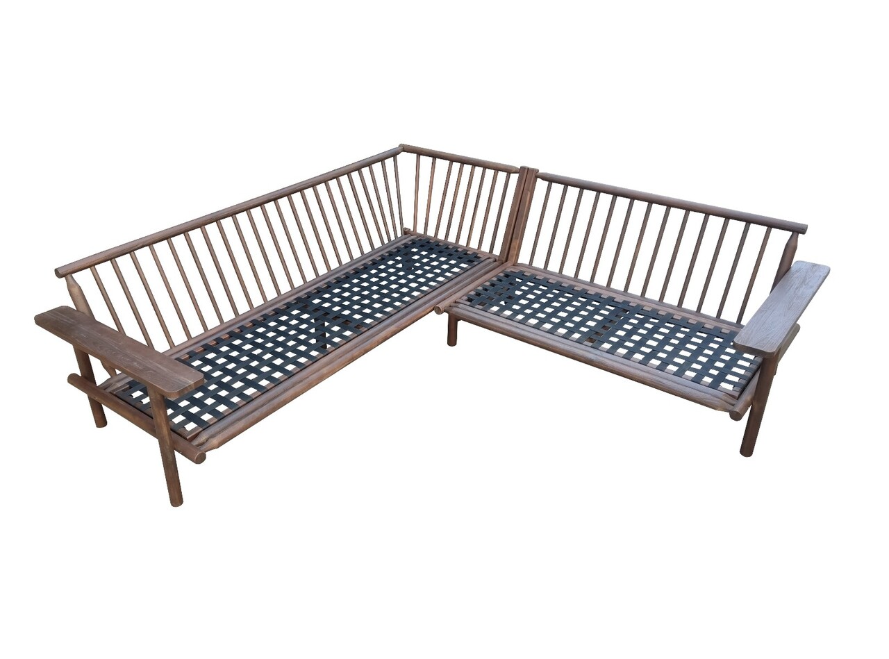 Eurofar Eurofar Laruna Lounge Corner Set | 2 stuks | Hout Acacia Vintage Donker Teak Look