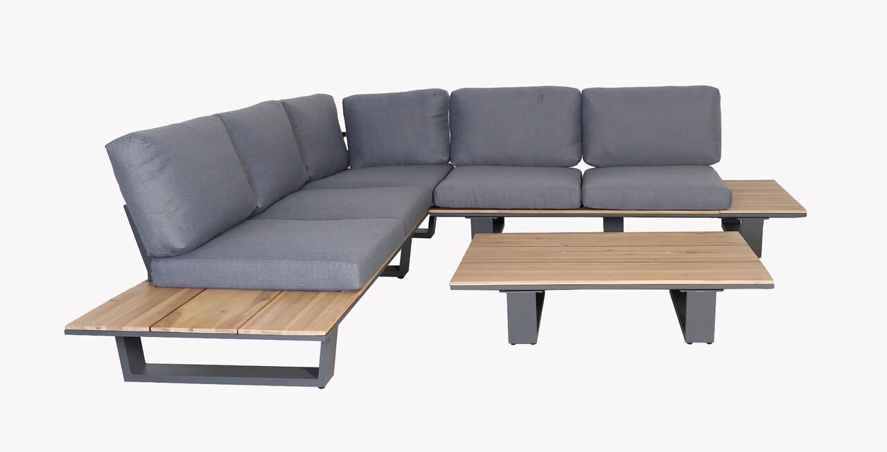 Eurofar Eurofar Lota Lounge Corner Set | 3 Stuks | Antraciet