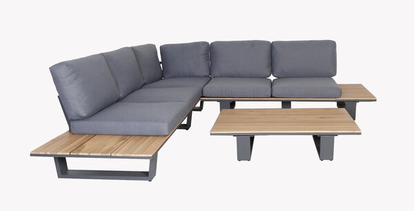 Eurofar Eurofar Lota Lounge Corner Set | 3 Stuks | Antraciet