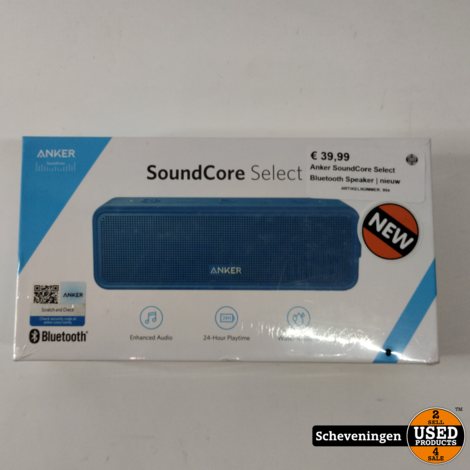 Anker SoundCore Select Bluetooth Speaker | Nieuw