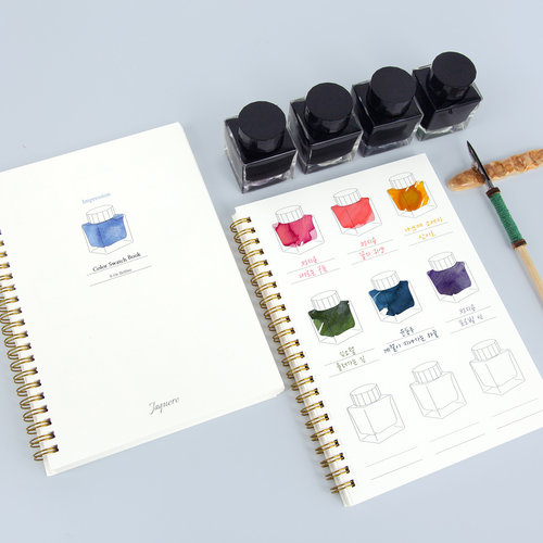 Jaquere Ink swatch book Jaquere Ink swatch book