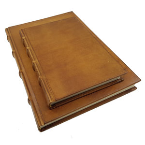 Legatoria Koiné Monterosso leather notebook - Cognac