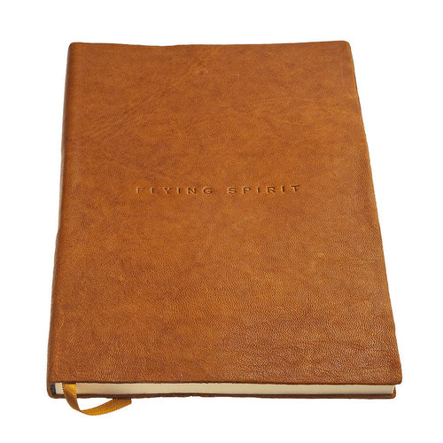 Clairefontaine Flying Spirit a5 lined leather notebook - Cognac Clairefontaine Flying Spirit a5 lined leather notebook - Cognac