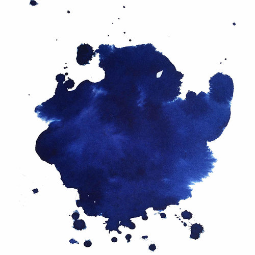 Krishna Krishna Lyrebird ink - Blue Black - sample Krishna Krishna Lyrebird ink - Blue Black - sample