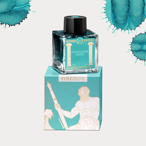 Laban Greek Mythology inkt - Poseidon Green Laban Greek Mythology inkt - Poseidon Green