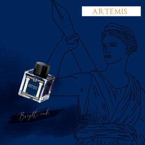 Laban Greek Mythology inkt - Artemis Blue - Sample