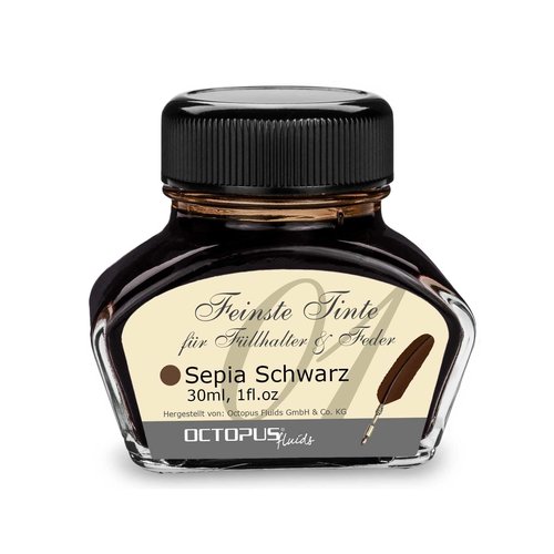 Octopus Fluids Octopus fountain pen ink - Sepia/Schwarz Octopus Fluids Octopus fountain pen ink - Sepia/Schwarz