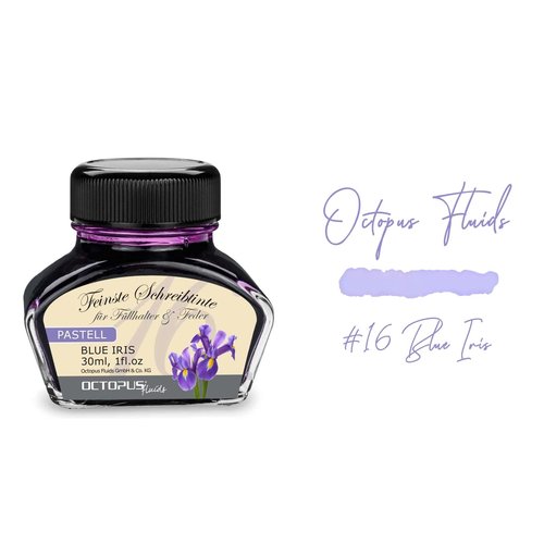 Octopus Fluids Octopus pastel inkt - Blue Iris - sample Octopus Fluids Octopus pastel inkt - Blue Iris - sample