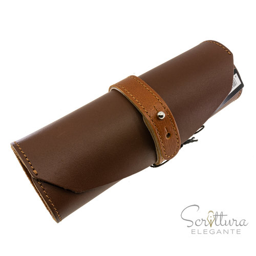 ONLINE Pen roll pouch - Brown - Online ONLINE Pen roll pouch - Brown - Online