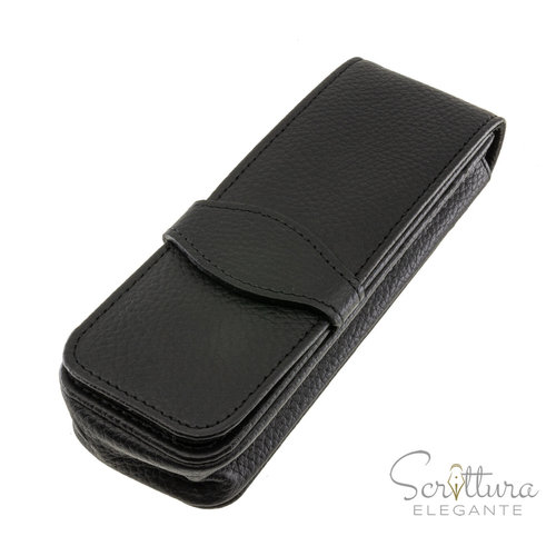 ONLINE Leren pen case 3 pennen - zwart- Online ONLINE Leren pen case 3 pennen - zwart- Online