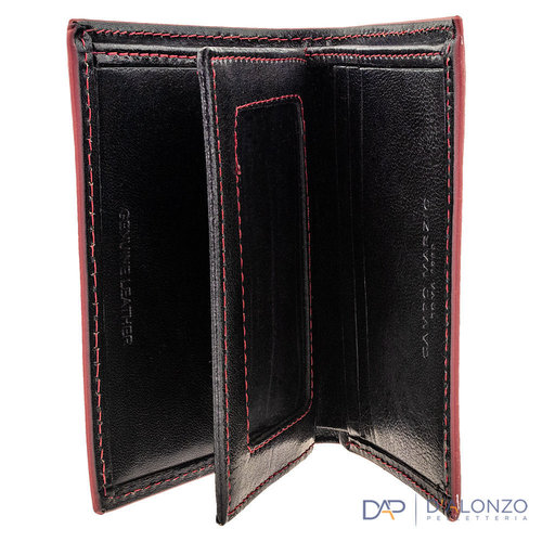 Scrittura Elegante Lederen portemonnee - Milan - Zwart