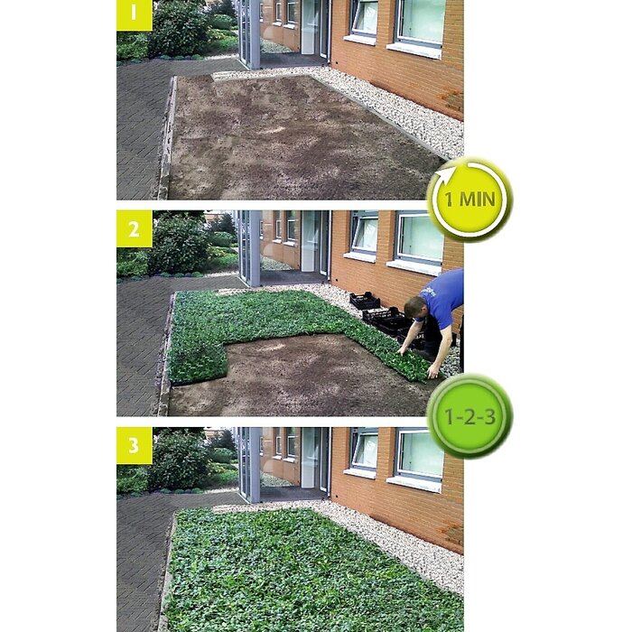 Plantenmat Vinca minor 'Alba' - Maagdenpalm Bordermat (57 x 38 cm)