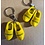 Clog keychains Yellow with logo or text