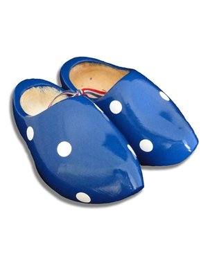 Tupfen Clogs blau