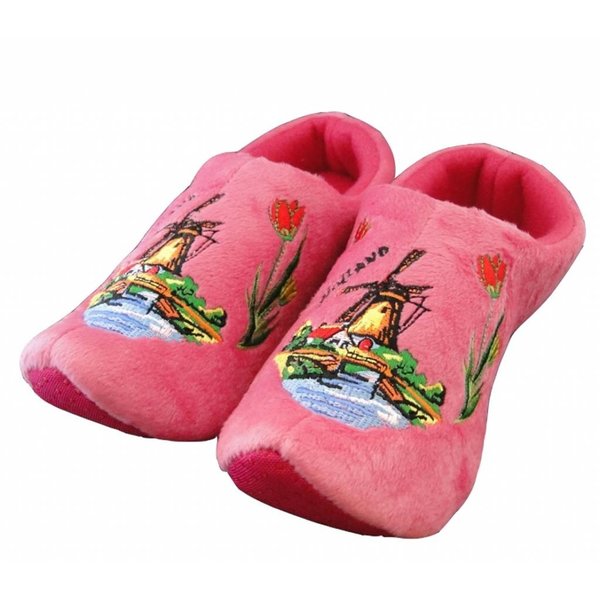 Klomppantoffels molen Roze