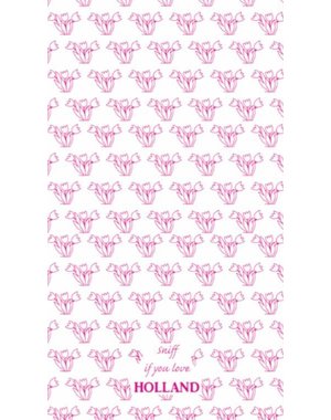Toweltje Toweltje roze tulpen