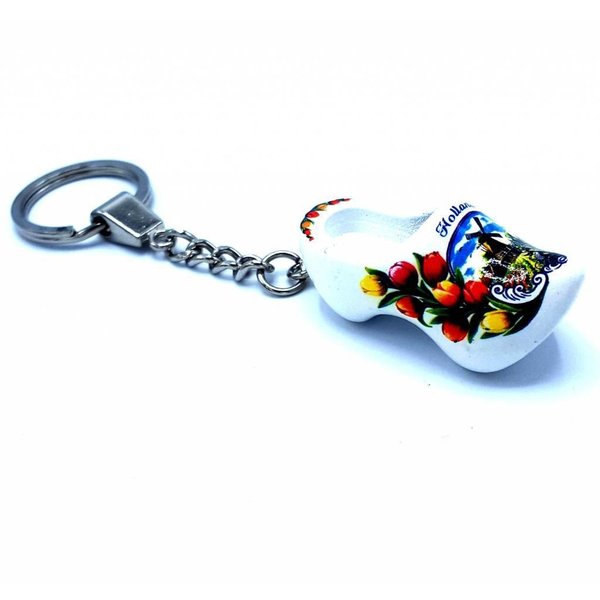 Woodenshoe keyhanger 1 shoe White