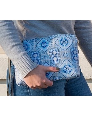 Celdes Schoudertasje/purse portugese tegeltjes