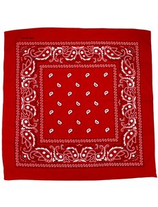  Bauerntaschentuch (Wählen Sie aus Rot, Blau, Orange oder Schwarz)