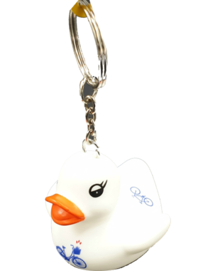  Badeend  bicycle 5cm sleutelhanger