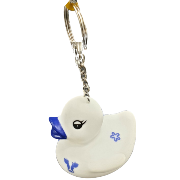 Duck Delftblue 5cm keyhanger