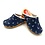 DINA Zweedse klompen blauw met witte scheepsankers