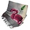 tulpensjaal 170x30 roze tulp op grijs