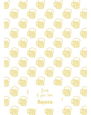 Toweltje Teatowel with beer mugs print