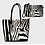 Celdes Tassenset Zebra print (set van twee tassen)