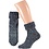 wollen huissokken anti-slip navy blauw