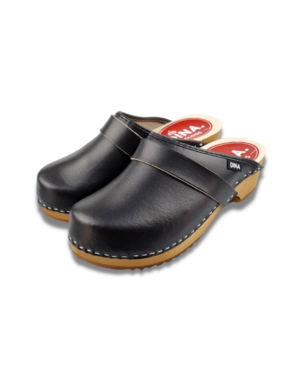 DINA Schwedische Clogs Schwarzlicht