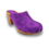 DINA Purple hoge hak suede clogs @Dina