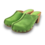 DINA Grüne Wildleder-Clogs mit hohem Absatz @Dina