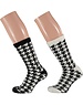  Home Socken 2 Paar Onesize Damen Chenille schwarz/weiß