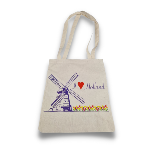 DINA canvas tas Holland molen -  40*30cm