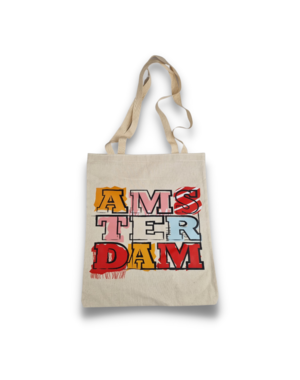 DINA Segeltuchtasche AMS-TER-DAM - 40*30cm