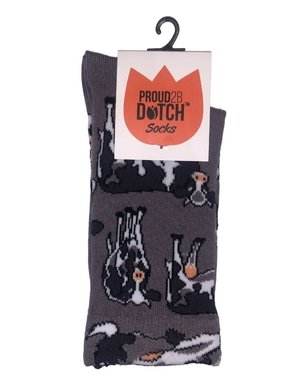 Socken mit Kuhdruck - Einheitsgröße