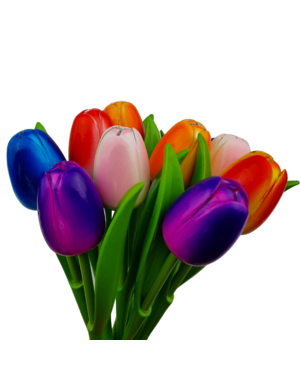 Boeket houten tulpen (10,20 of 30stuks)