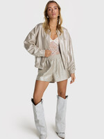 Alix The Label Woven Foil Shorts