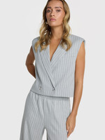 Alix The Label Woven Pinstripe Pants