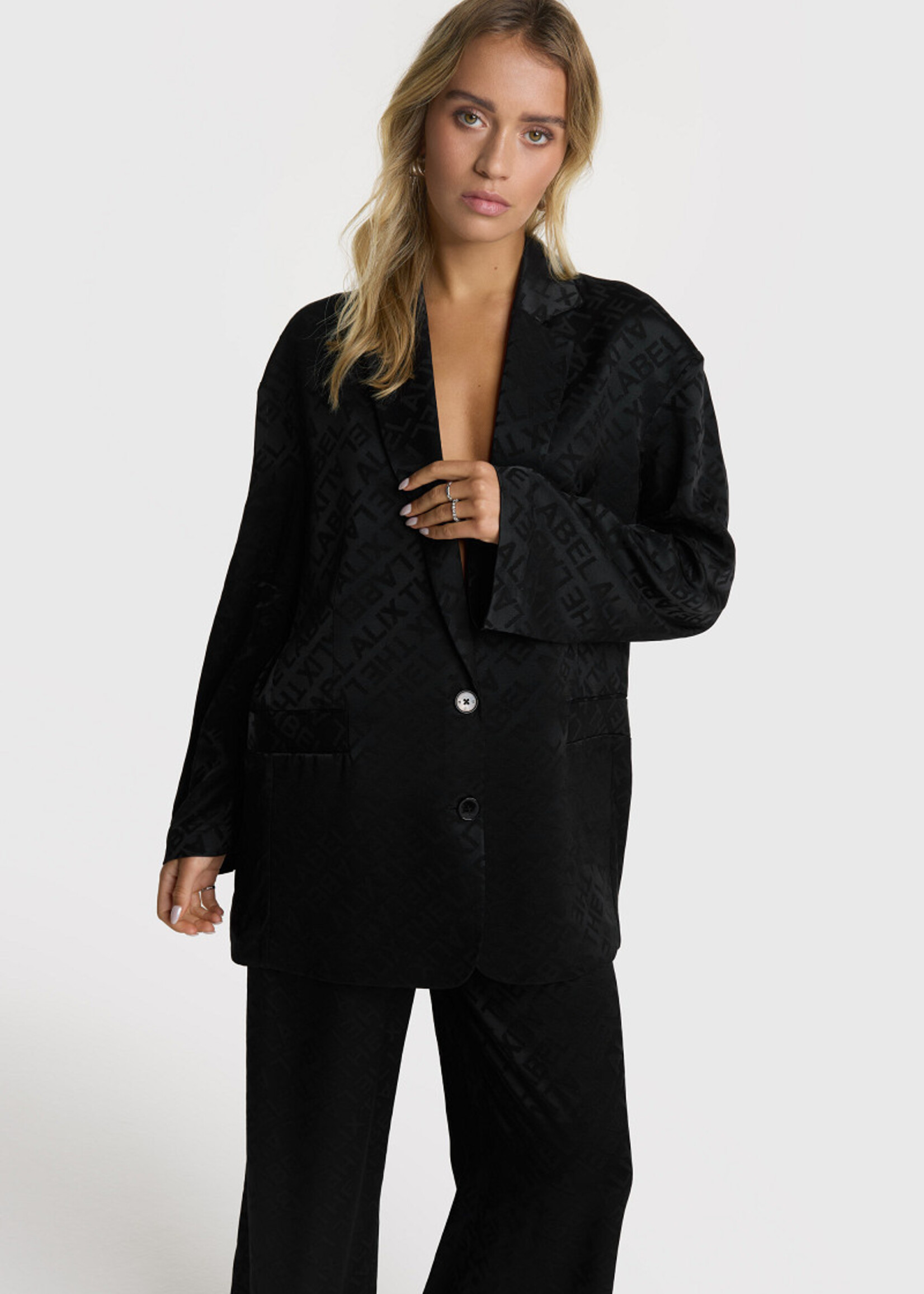 Alix The Label Jacquard Blazer
