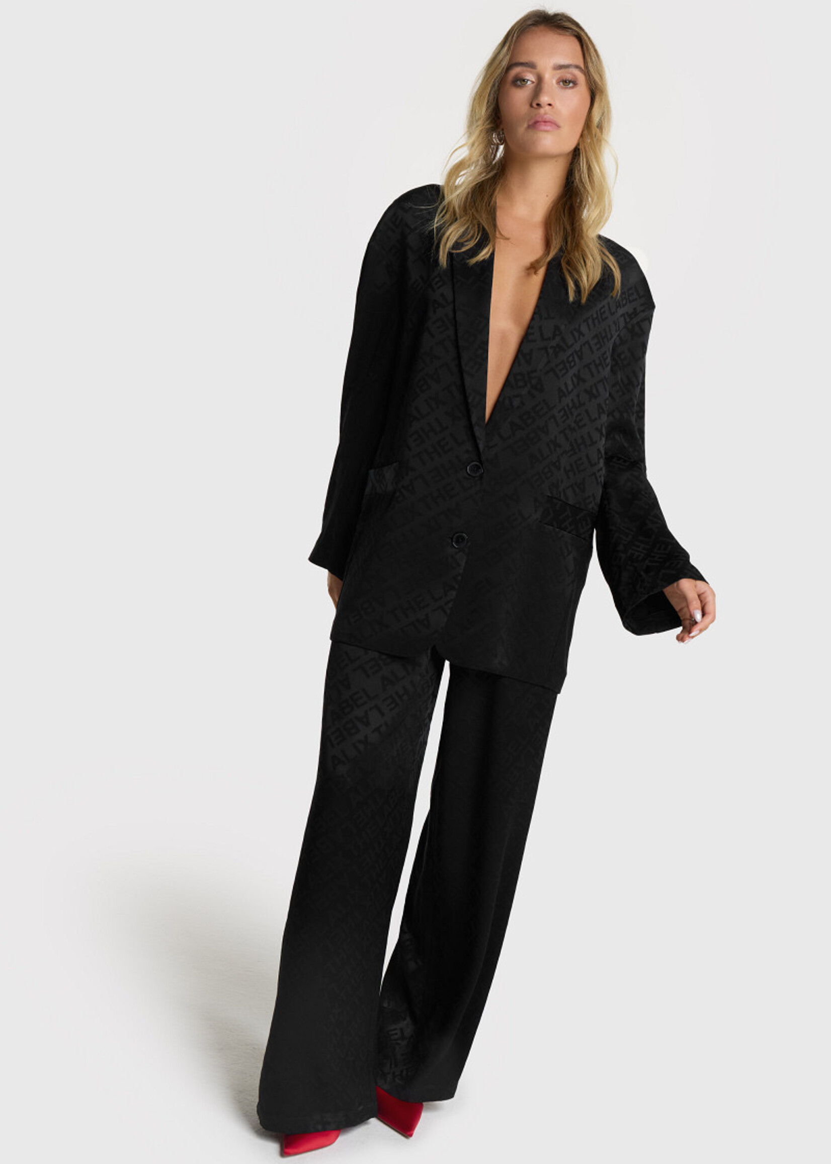 Alix The Label Jacquard Blazer